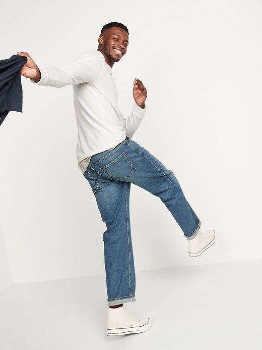 Loose Built-In Flex Jeans For Men