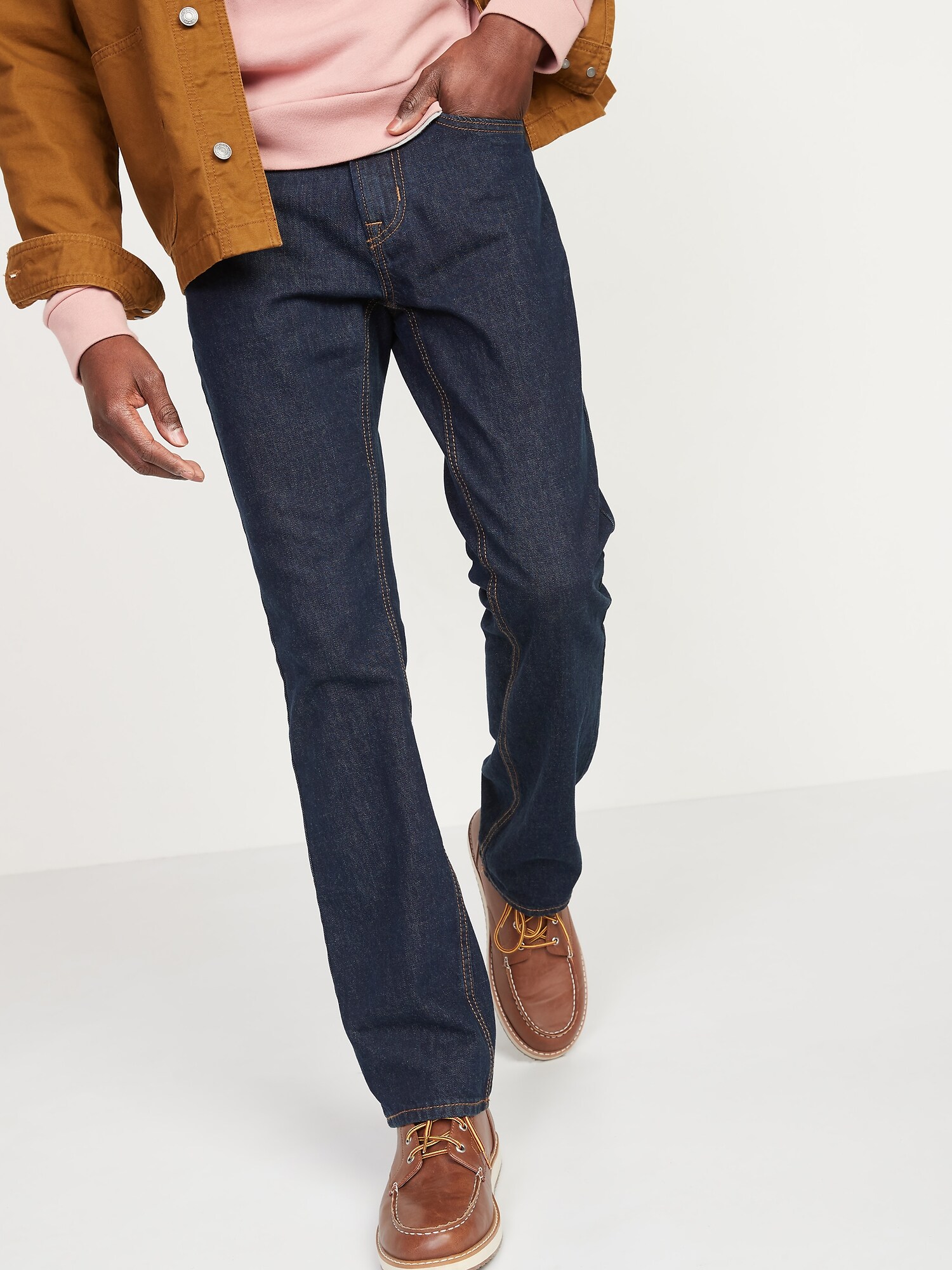 Rigid Boot-Cut Jeans For Men