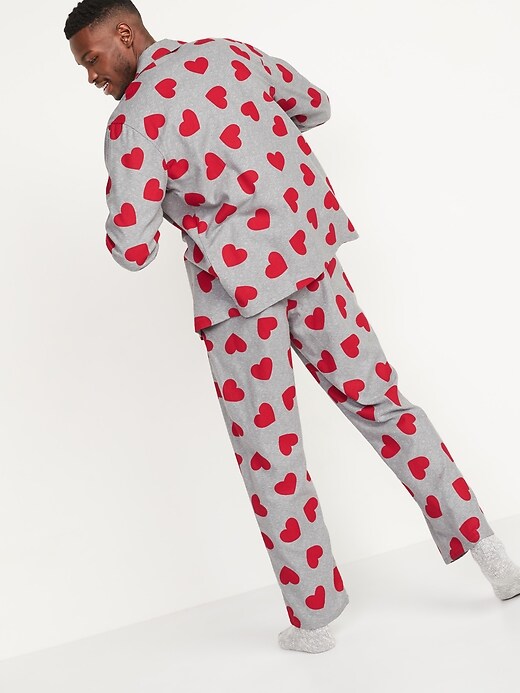 Image number 2 showing, Patterned Flannel Pajama Sets