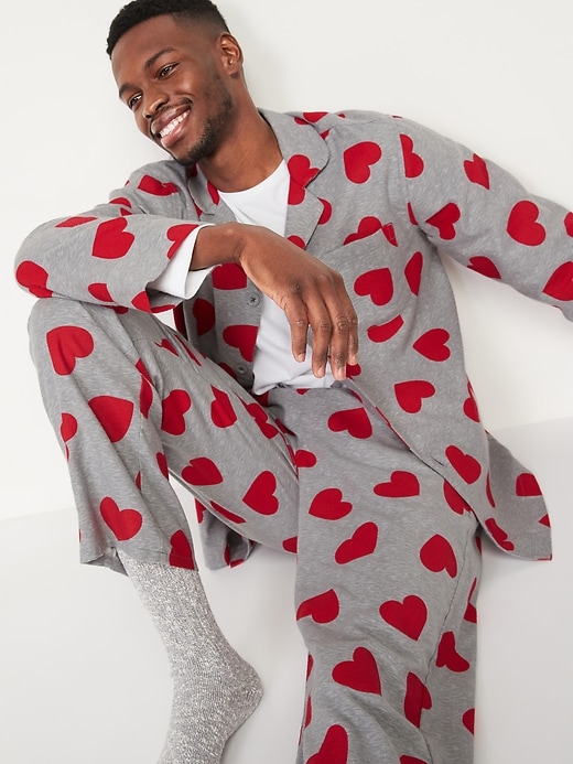 Image number 3 showing, Patterned Flannel Pajama Sets
