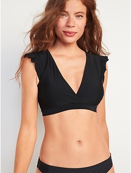 old navy black bikini top