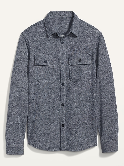 Image number 4 showing, French Terry Shirt Jacket