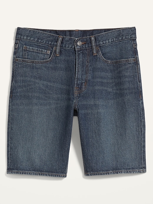 View large product image 2 of 2. Slim Built-In Flex Jean Shorts -- 9.5-inch inseam