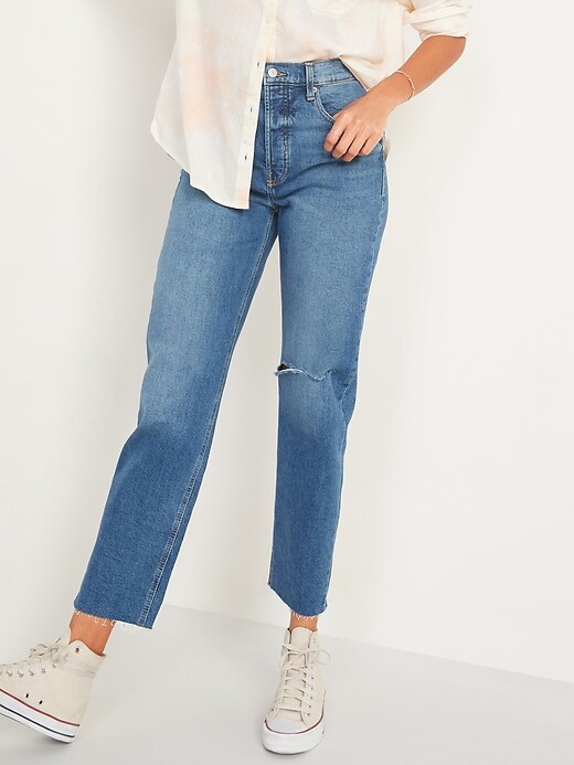 extra high waisted jeans