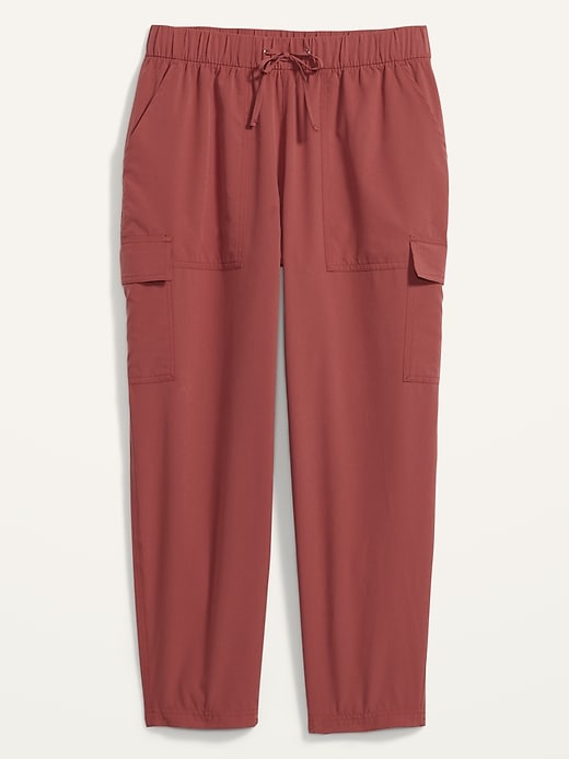 Image number 4 showing, High-Waisted StretchTech Utility Plus-Size Ankle Pants