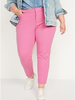 High-Waisted Secret-Smooth Pockets Plus-Size Pixie Pants | Old Navy