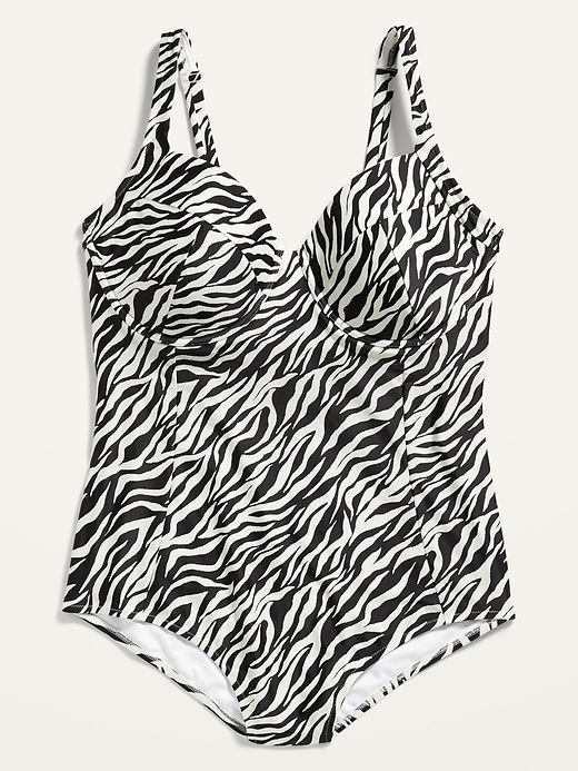 Image number 4 showing, Secret-Smooth Underwire Plus-Size One-Piece Swimsuit