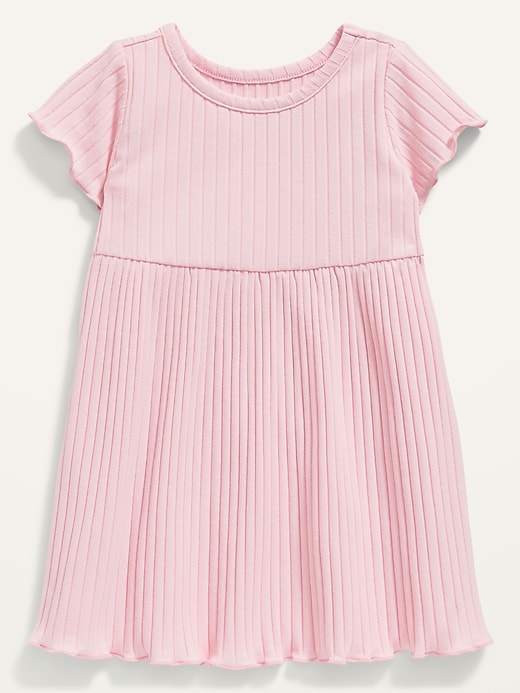 View large product image 1 of 1. Short-Sleeve Rib-Knit Dress for Baby