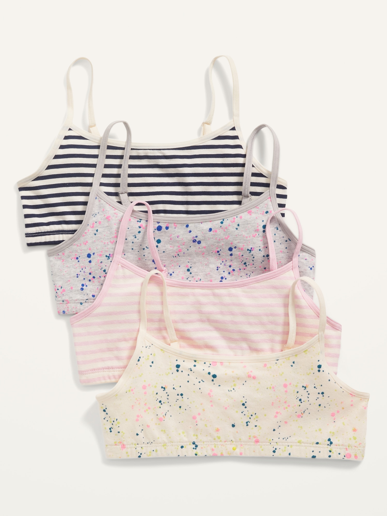 Printed Cami Bra 4-Pack for Girls | Old Navy