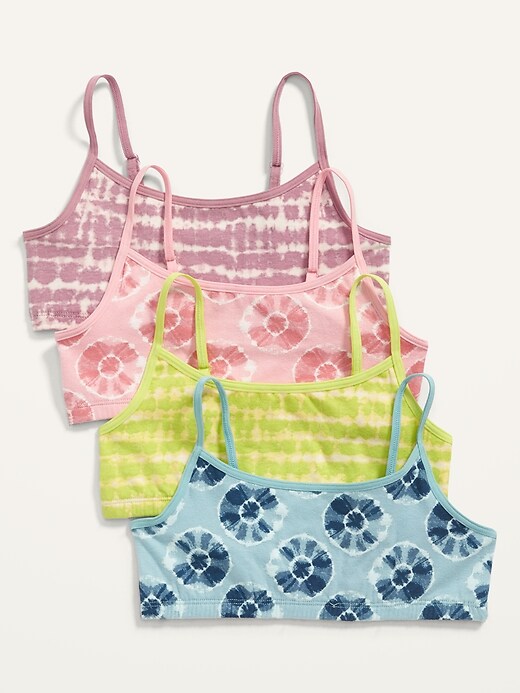 Old Navy Printed Cami Bra 4-Pack for Girls. 1