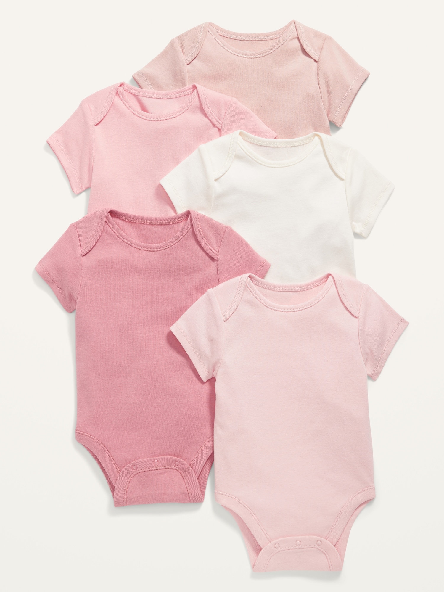 5Pack ShortSleeve Bodysuit for Baby Old Navy