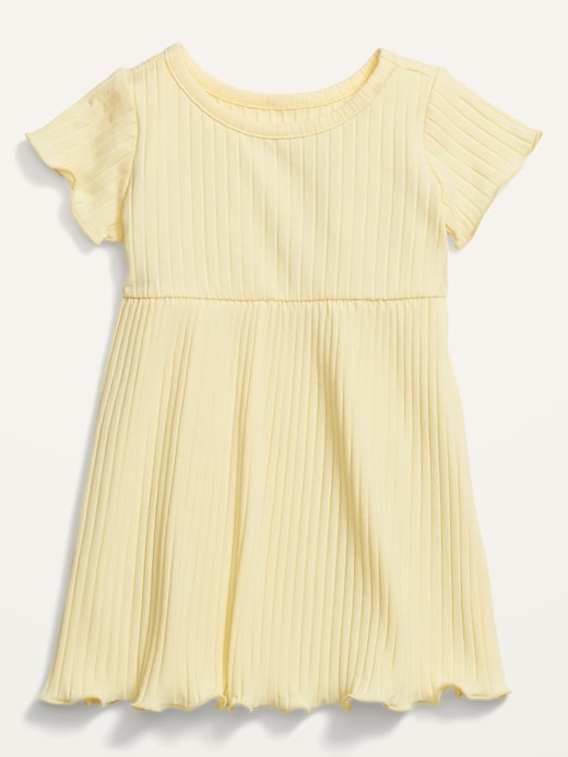 View large product image 1 of 2. Short-Sleeve Rib-Knit Dress for Baby
