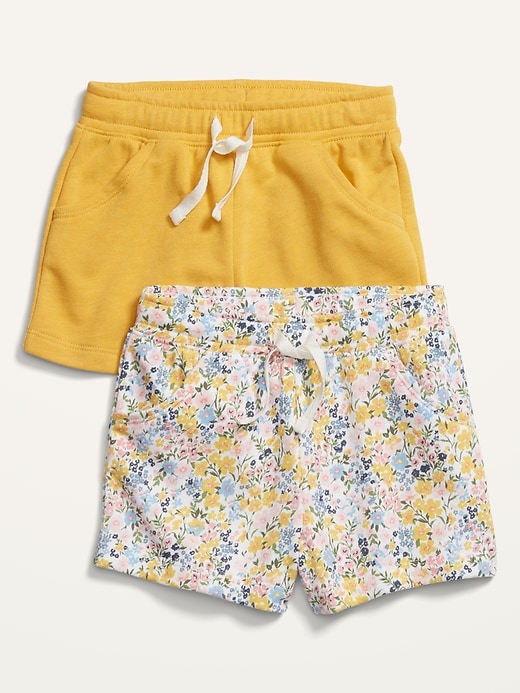 View large product image 1 of 1. French Terry Pull-On Shorts 2-Pack for Toddler Girls