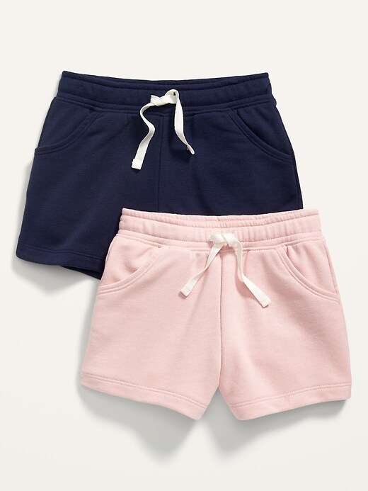 View large product image 1 of 2. French Terry Pull-On Shorts 2-Pack for Toddler Girls