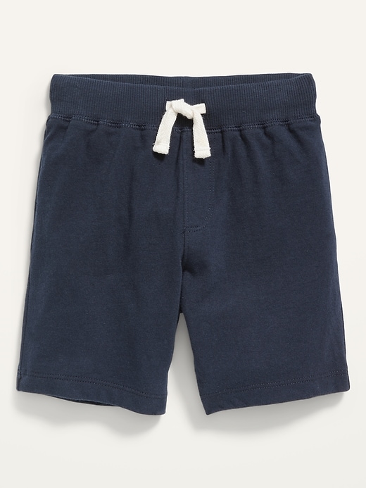 View large product image 1 of 2. Rib-Knit-Waist Functional-Drawstring Shorts for Toddler Boys