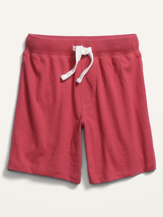 View large product image 1 of 1. Rib-Knit-Waist Functional-Drawstring Shorts for Toddler Boys