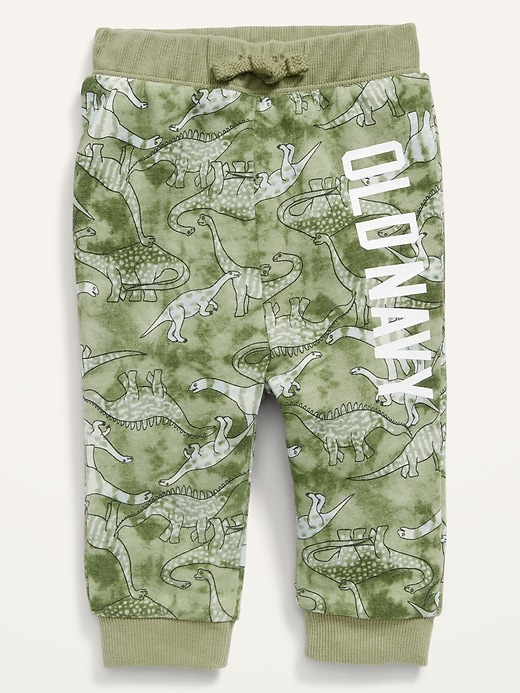 View large product image 1 of 2. Dino-Print Logo-Graphic Pull-On Pants for Baby