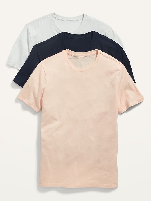 Image number 1 showing, Soft-Washed Crew-Neck T-Shirt 3-Pack