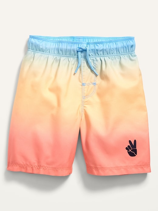 View large product image 1 of 1. Ombré Swim Trunks for Toddler Boys