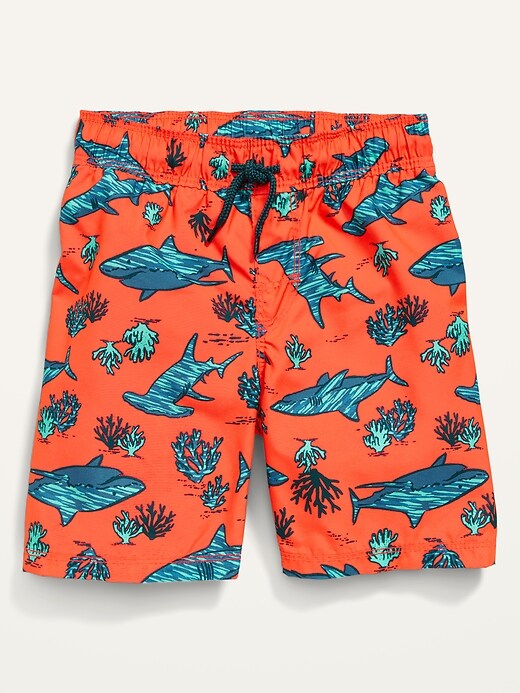 View large product image 1 of 1. Critter-Print Swim Trunks for Toddler Boys
