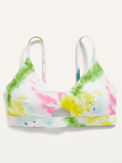 Image number 4 showing, Tie-Dyed Bralette Keyhole Swim Top