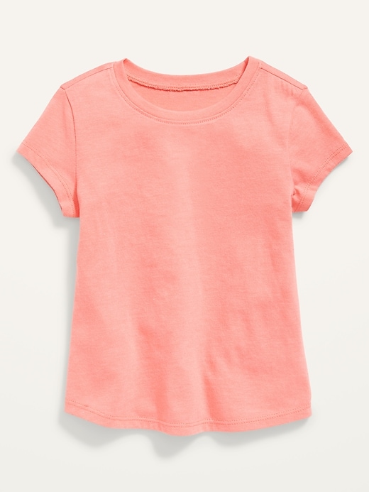 View large product image 1 of 1. Unisex Short-Sleeve Solid T-Shirt for Toddler