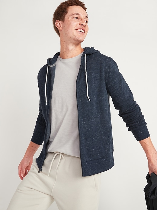 Image number 1 showing, Soft-Washed Zip-Front Hoodie