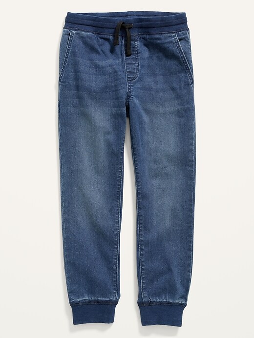 View large product image 1 of 2. Rib-Waist Jean Joggers for Boys