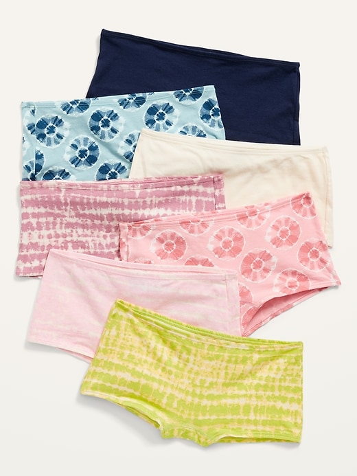 View large product image 1 of 1. 7-Pack Boy Short Underwear for Girls