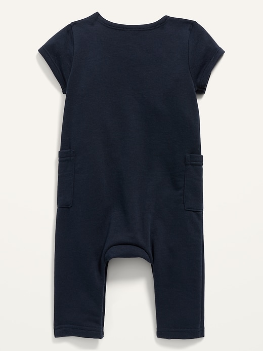 View large product image 2 of 2. Unisex French Terry Logo-Graphic One-Piece for Baby