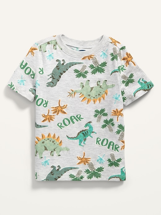 View large product image 1 of 2. Vintage Unisex Dino-Graphic Crew-Neck Tee for Toddler