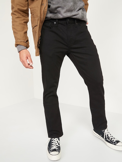 Skinny Built-In Flex Never-Fade Jeans - Black Rinse