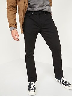 black jean pants mens