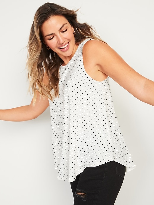 Old Navy Luxe High Neck Swing Tank Top For Women