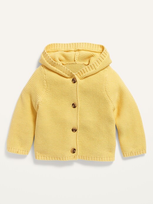 View large product image 1 of 1. Hooded Button-Front Cardigan for Baby