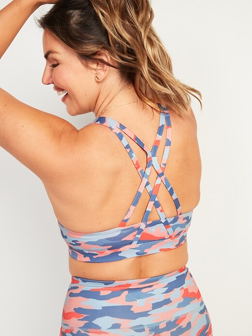 Old Navy Light Support PowerPress Strappy Longline Sports Bra for Women  XS-4X, Old Navy deals this week, Old Navy weekly ad