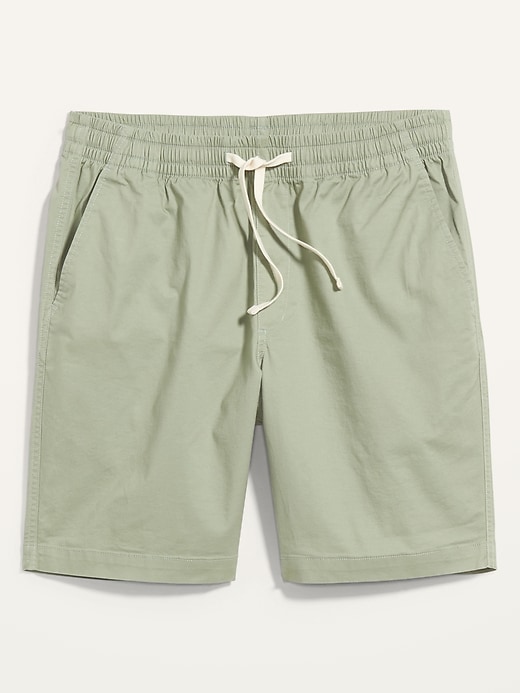 mens twill jogger shorts