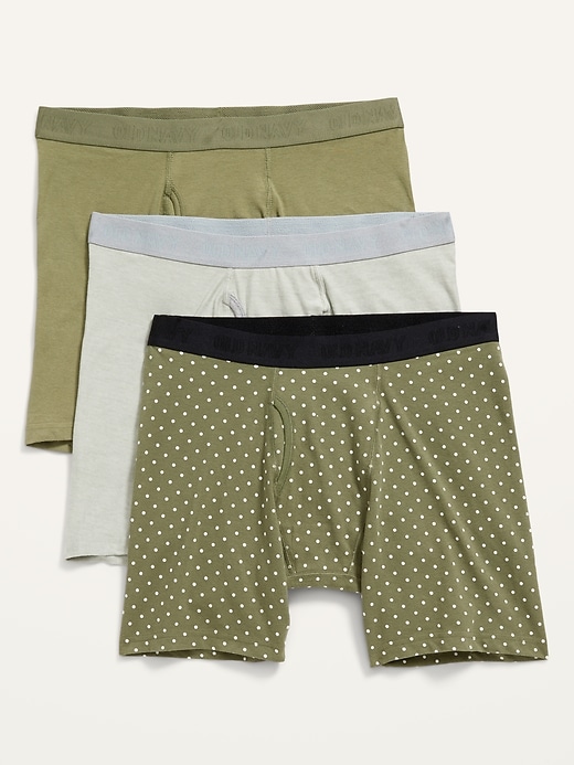 Old Navy Soft-Washed Built-In Flex Boxer Briefs Underwear 3-Pack for Men -- 6.25-inch inseam. 1