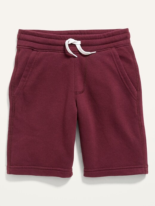 Old Navy Flat-Front Fleece Jogger Shorts for Boys. 1