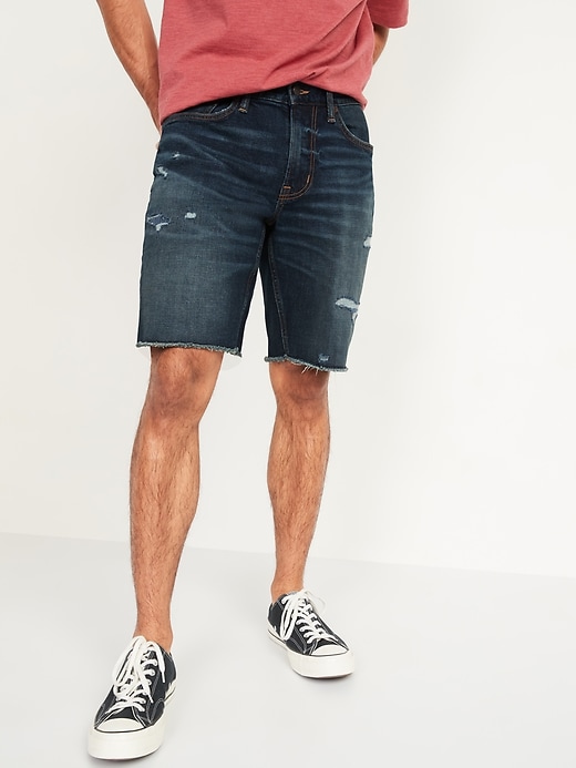 mens jean shorts with 9 inch inseam