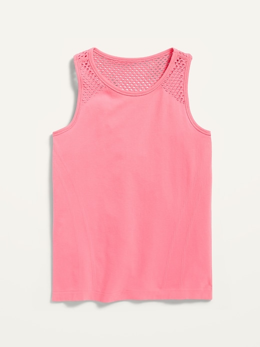 View large product image 1 of 1. Fitted Go-Dry Seamless Tank for Girls