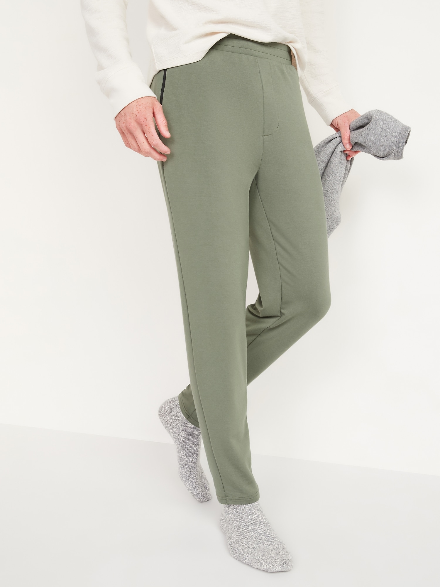 Go-Dry French Terry Tapered-Fit Track Pants for Men