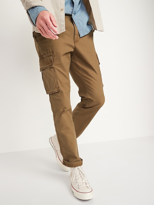 View large product image 1 of 2. Straight Lived-In Built-In Flex Khaki Cargo Pants