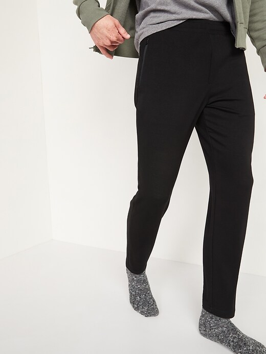View large product image 1 of 3. Go-Dry French Terry Tapered-Fit Track Pants