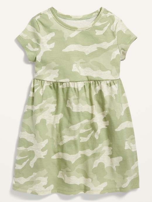 Fit & Flare Short-Sleeve Jersey Dress for Toddler Girls