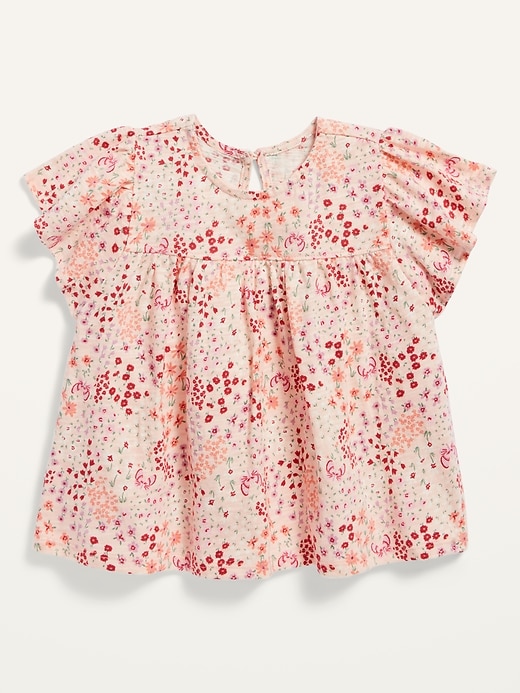 View large product image 1 of 1. Printed Bell-Sleeve Top for Toddler Girls