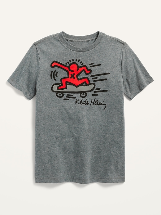 View large product image 1 of 1. Gender-Neutral Licensed Keith Haring Graphic Tee for Kids
