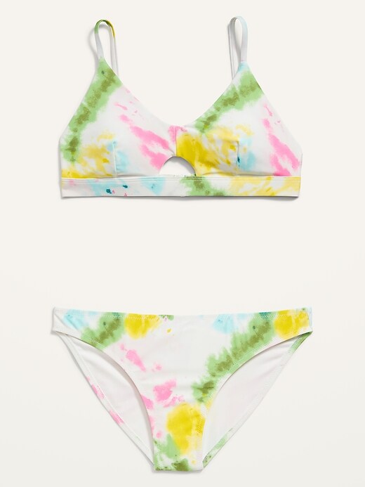 View large product image 1 of 1. Tie-Dyed Bikini 2-Piece Swim Set