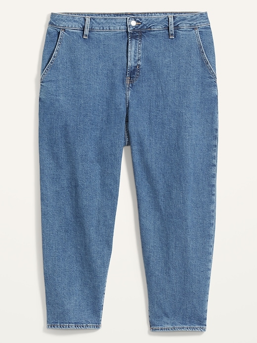 Image number 4 showing, Extra High-Waisted Secret-Smooth Pockets Sky Hi Straight Plus-Size Jeans
