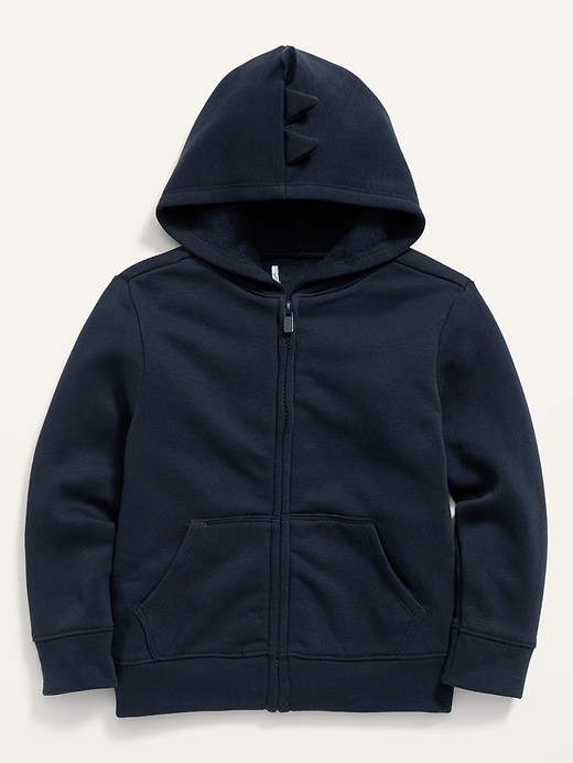 View large product image 1 of 2. Unisex Solid Critter Zip Hoodie for Toddler